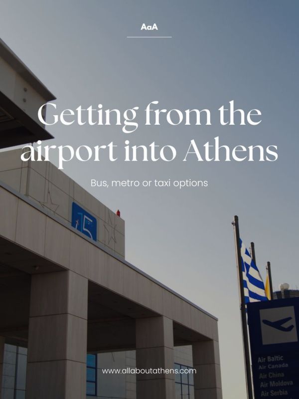 Getting from the airport into&nbsp;Athens